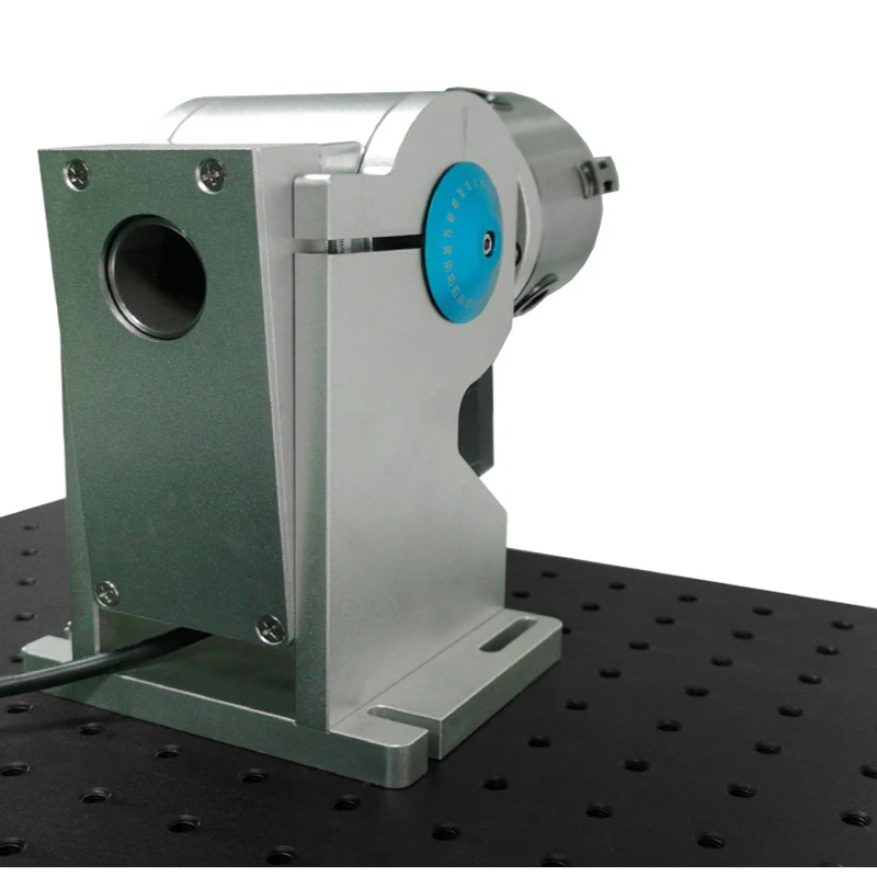 D125c+Speed Control Box Through-hole Rotary Table Marking Machine Rotary Worktable Welding Machine Rotary Shaft Rotary Fixture S