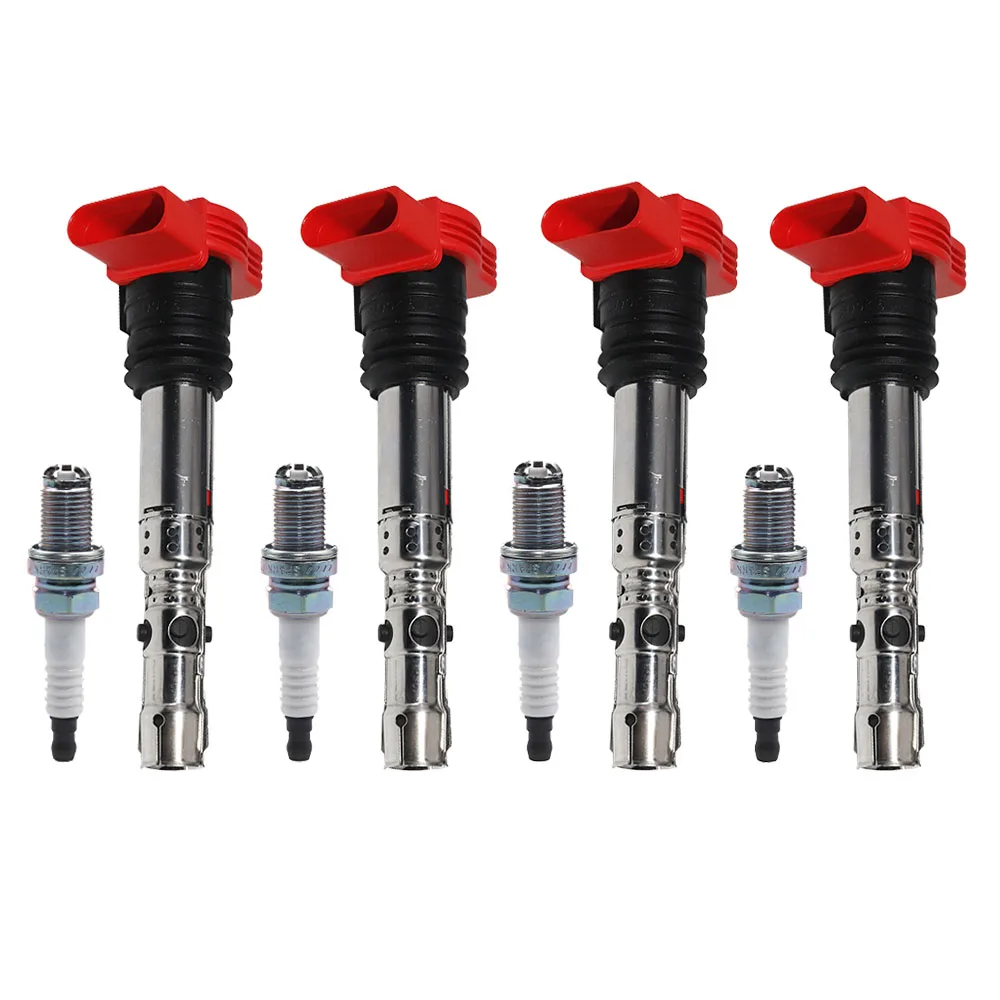 

4 шт. катушка зажигания для AUDI A4 B6 B7 A6 C5 A8 D3 Quattro Avant VW TOUAREG 2001-2005 2,0 3,0 06C905115A 06C905115B аксессуары