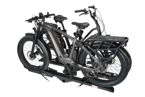 STLF Hitch 2 Elcykelhållare Skrammelfri Justerbara Hjulhållare Hopfällbar Elcykelhållare 200lbs Kapacitet Cykelhållare 8 best sales cykelhållare för dragkrok - №5