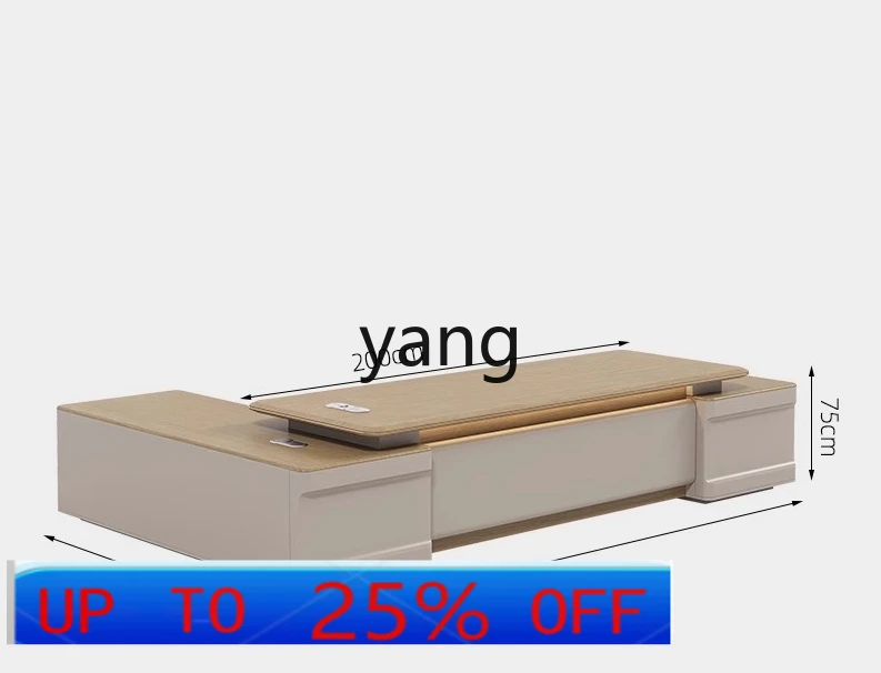 

LMM simple modern desk light luxury high-end chair combination manager room furniture