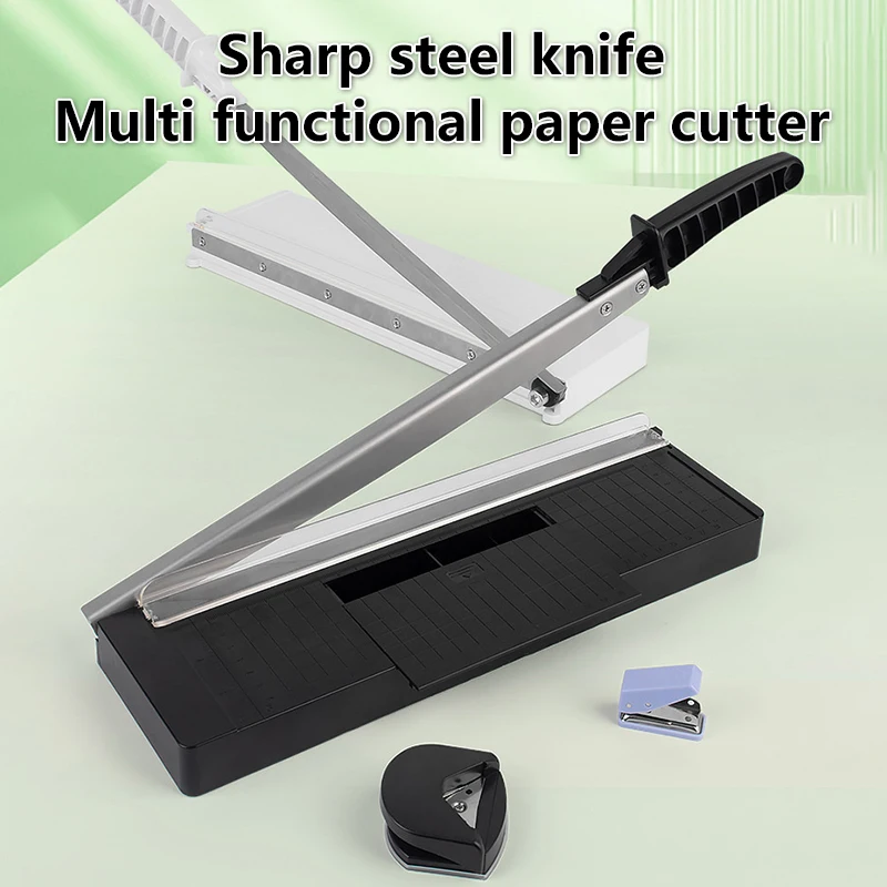 A4 Precision Paper Photo Trimmers Guillotine Cutter für Fotoetiketten Papierschneidewerkzeug mit R4 Corner Rounder Schneidebrett