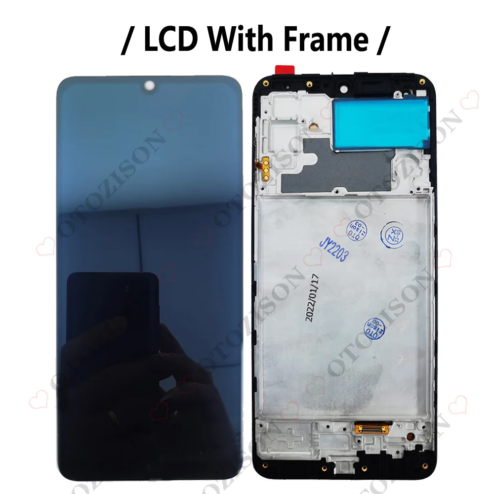 M32 LCD With Frame For Samsung Galaxy M325 M32 4G Display SM-M325FV/DS SM-M325F/DS Screen Touch Digitizer Assembly Replacement