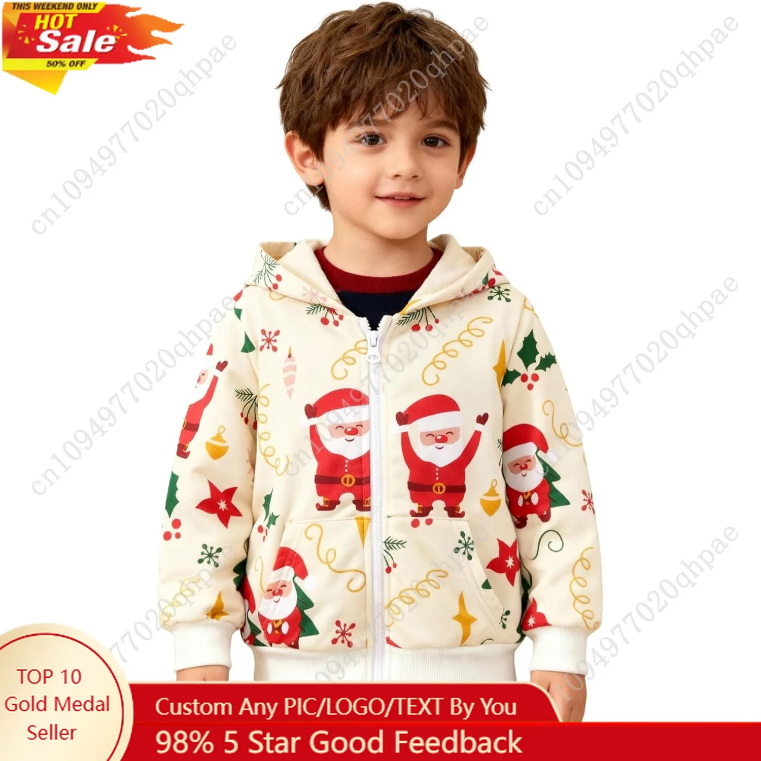 

HILEELANG Toddler Boy Zip-Up Hoodie Cotton Casual Excavator Graphic Sweatshirt Lightweight Outerwear