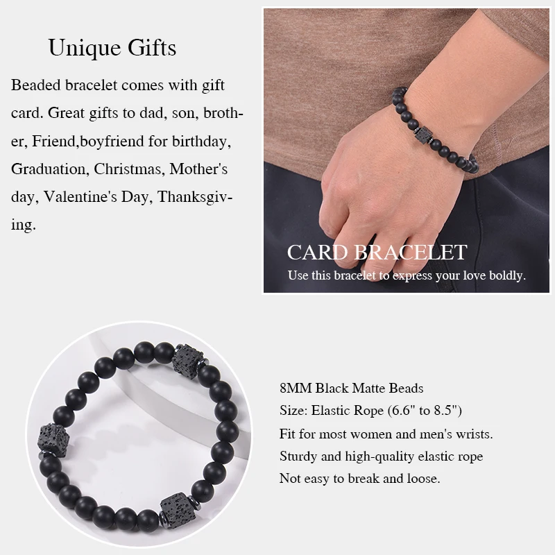 سوار الحجر الطبيعي لأبي ابن الأخ صديقها الزوج ، Gradpa ، العم ، مكافأة أبي ، ابن مكافأة ، هدايا عيد ميلاد الذكرى له