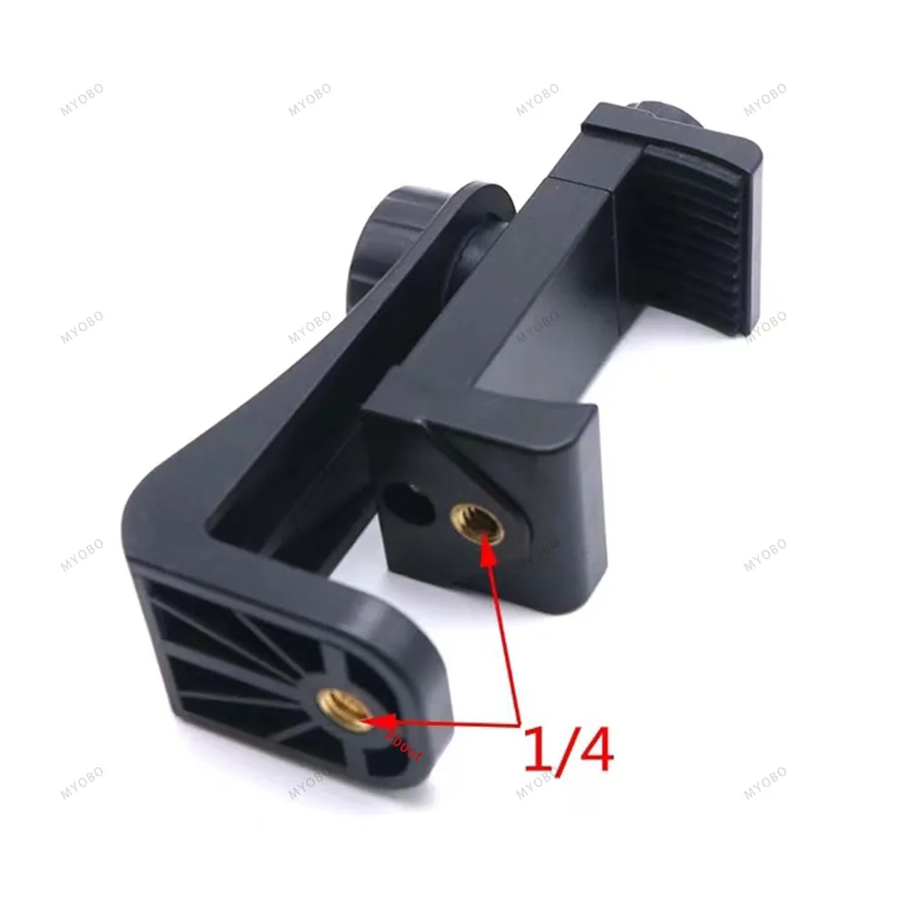 Universal 360 Degree Mobile Phone Clip Bracket for 1/4 Screw Cellphone Holder Tripod Mount Desk Tripod Adapter For Iphone Stand