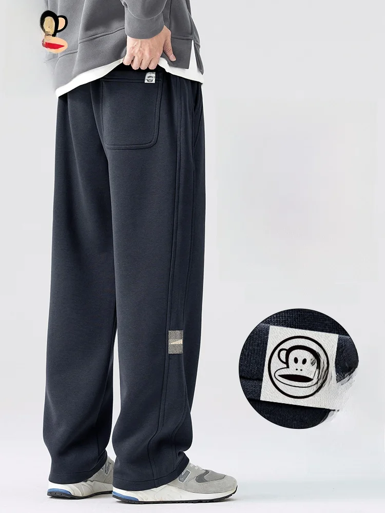 

PaulFrank Men's Fce Lined Straight Leg Spor Sweatpants mid Waist Long Trousers Cotton Polyester Winter Wear Casual