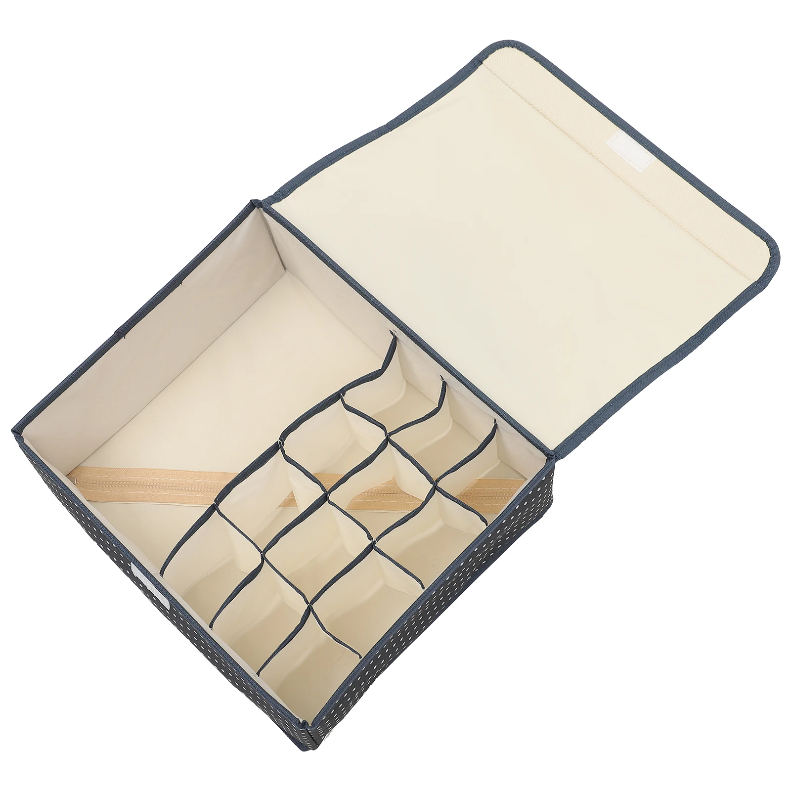 

Underwear Storage Box Foldable Organizer with Lid for Underpants Socks Drawer Clothes Organizing Box Bedroom Storage Holder