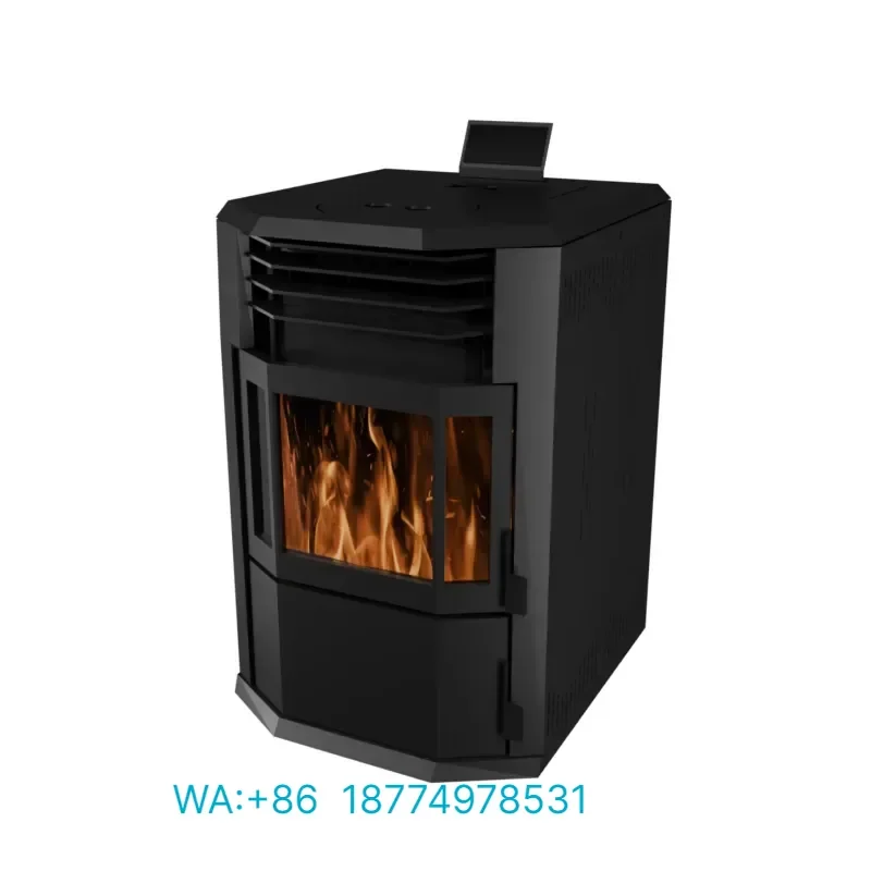 Mini Modern Free Standing Cast Iron Fireplace New Biomass Wood Pellet Stove for Villa Fuel and Firewood