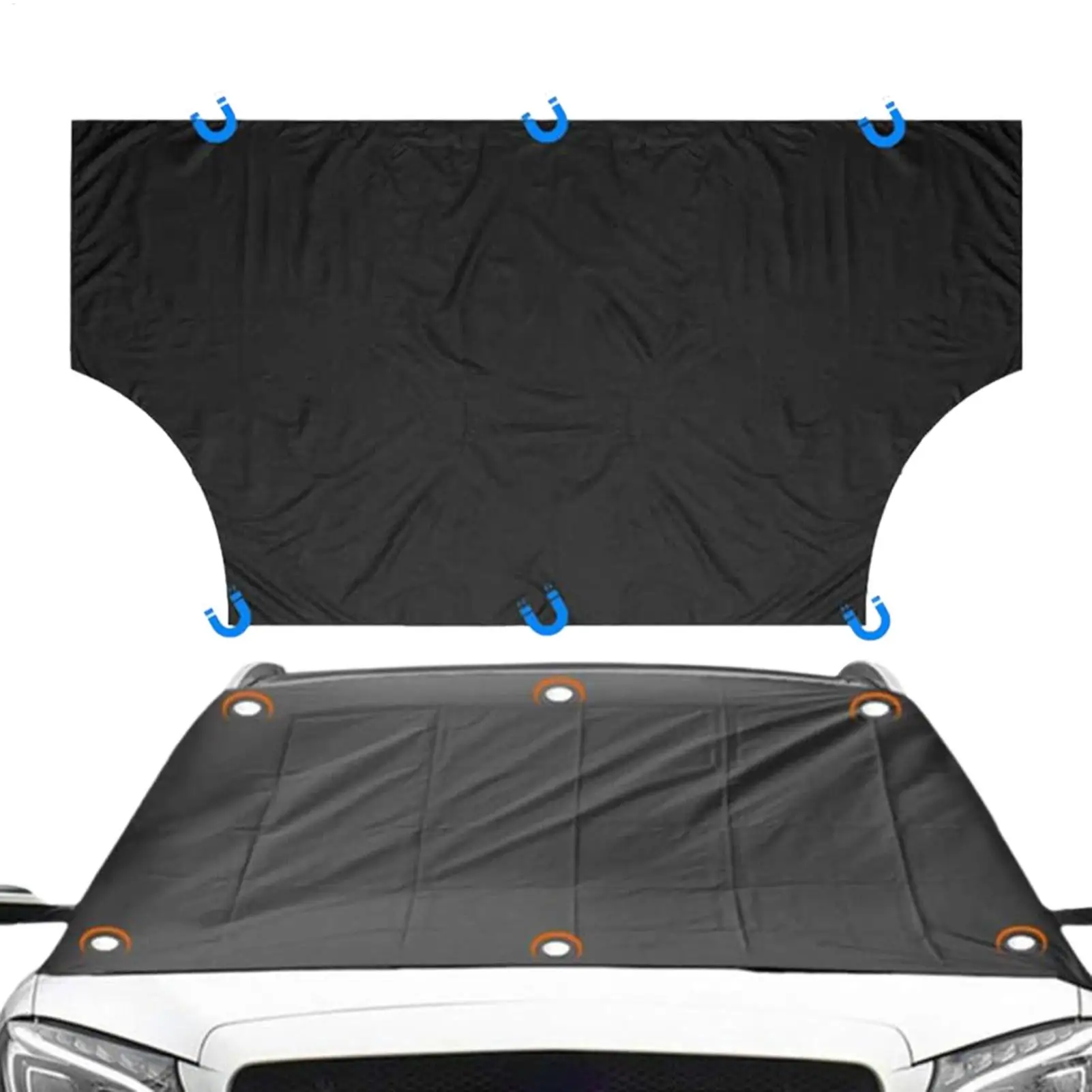 

Windshield Frost Cover Waterproof Heavy Duty All Weather Oxford Fabric Windshield Cover Window Blanket for Car Trucks Pickup