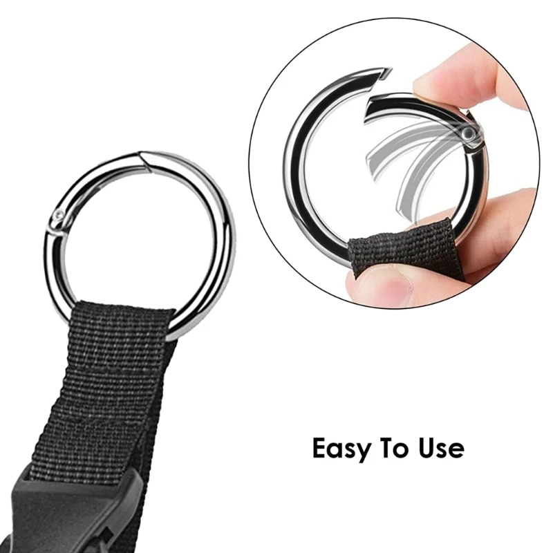 Add Bag Luggage Strap Coat Holder Gripper Handbag Clip Baggage Suitcase Backpack Circle Hook Adjustable Belt for Travel