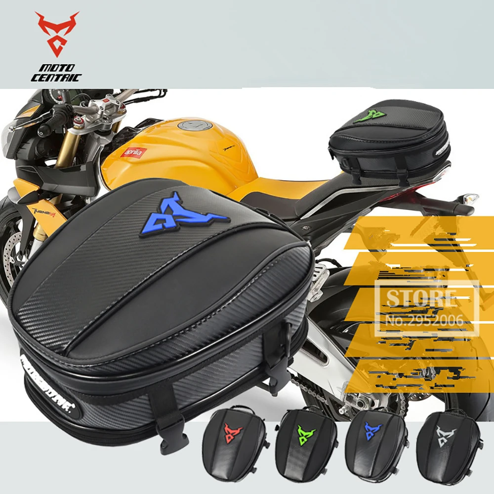 

Waterproof Motorcycle Fuel Tank Bag Large Capacity Motocross Rear Seat Bag With Strong Magnet Motorbike Fuel Oil Bag Lightweight