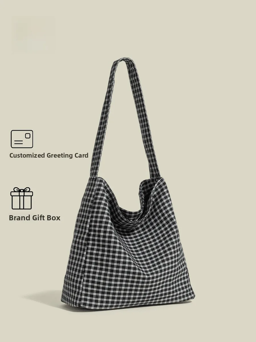

Lirbunny Korean Sle Lazy Canvas Tote Bag Women's Large Capaci Commuter Single oulder Bag for Class And Commuting