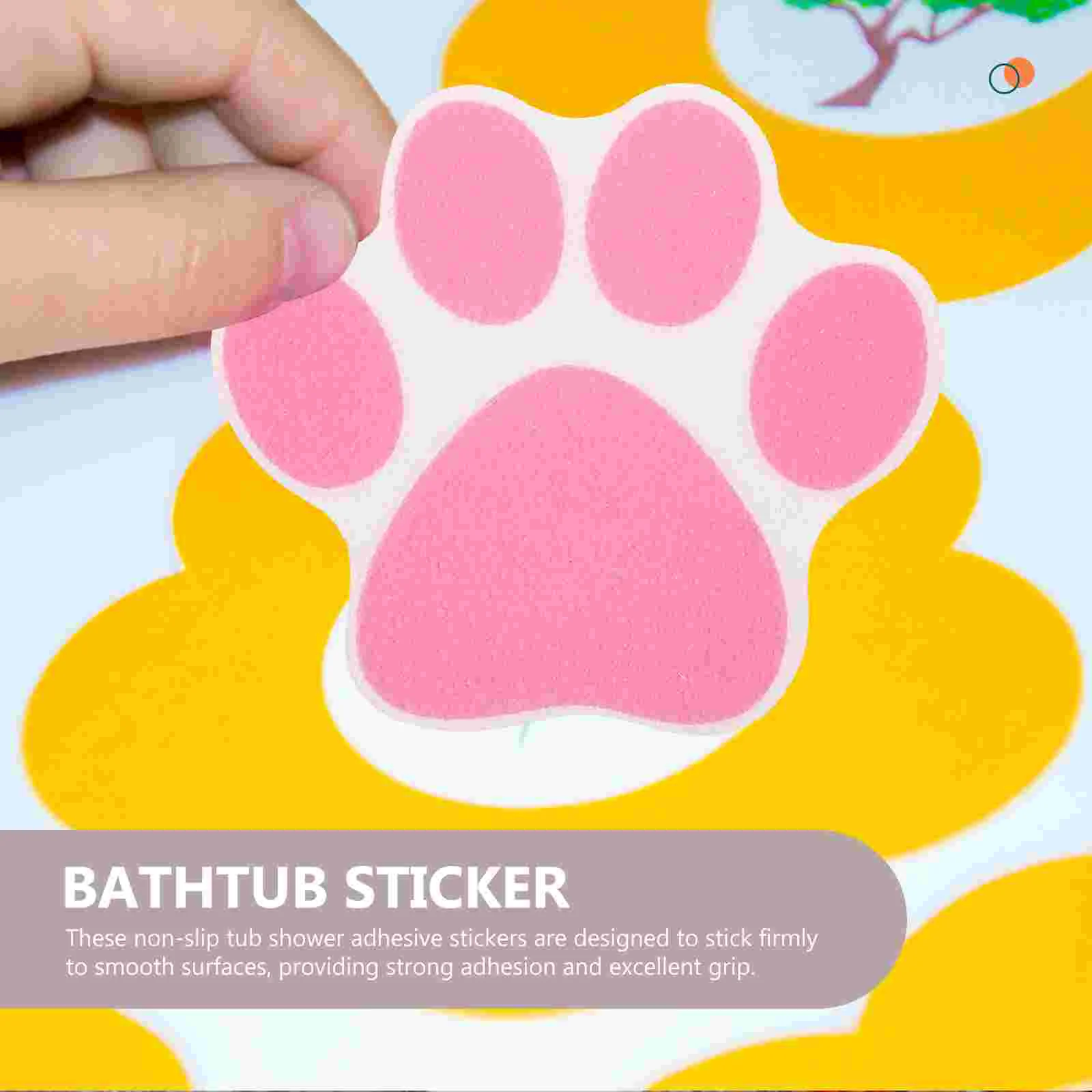 10 Pcs Footprint Anti-slip Stickers Floor Safety Bath Tub Non Applique Swimming Pool Peva Shower