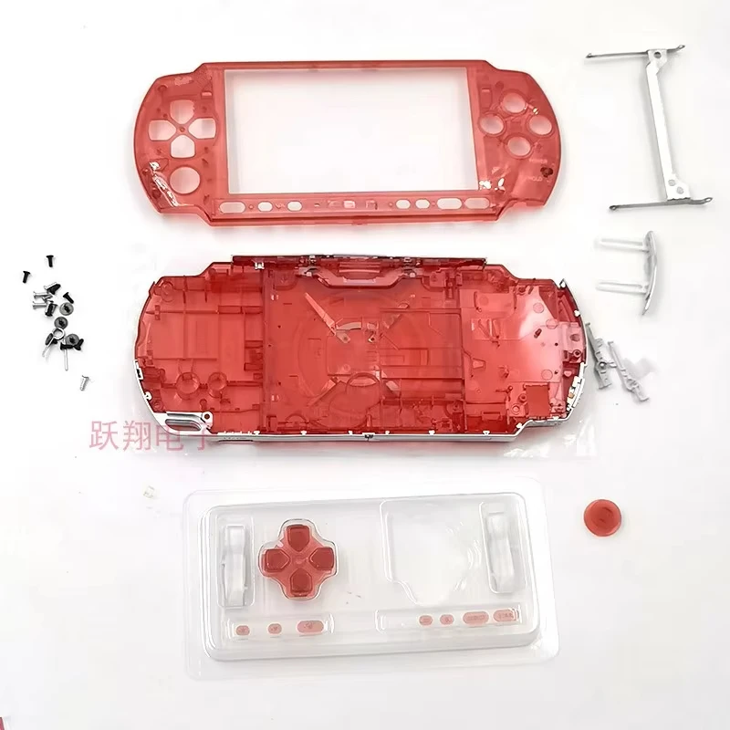 完全なシェルケース,ボタン付きのケース,psp3000の品質,カバー,完全なシェル,psp 3000用,無料のネジセット