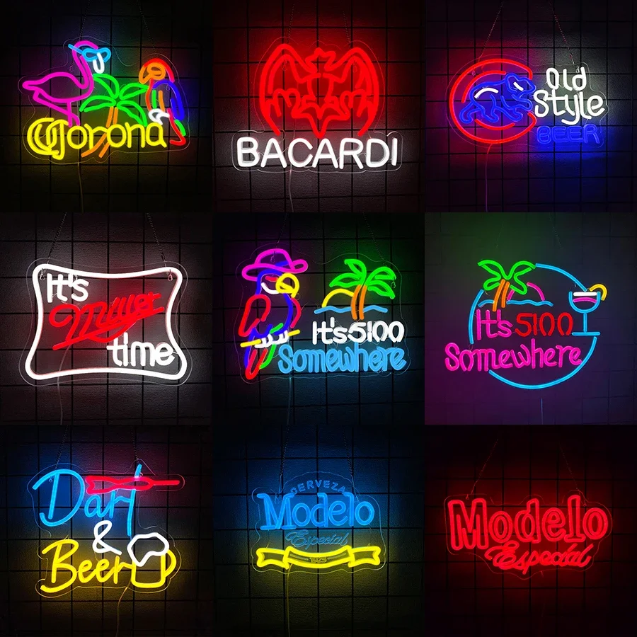Led Bar Beer Neon L…