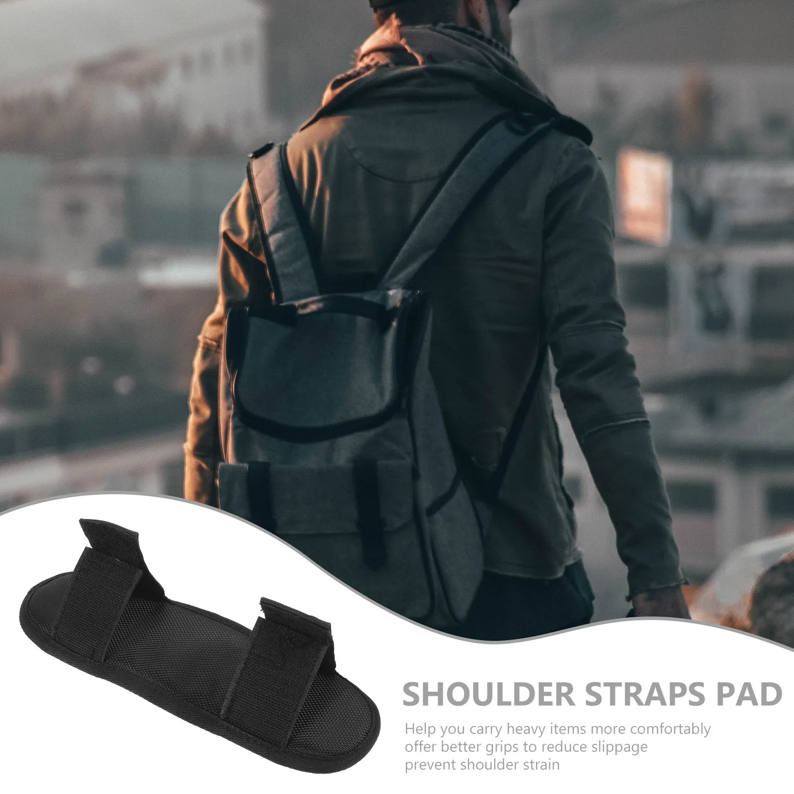 2Pcs Shoulder Pads for Backpack Nylon Thick Comfy Cushion Decompression Strap Pads Replacement for Bag Shoulder Strap