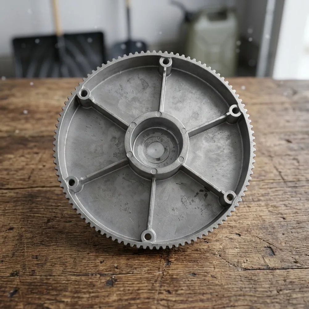 Friction Disc 168mm Aluminum ADC12 for Snowblower Drive System Tooth For Surface Design Lightweight and Reliable
