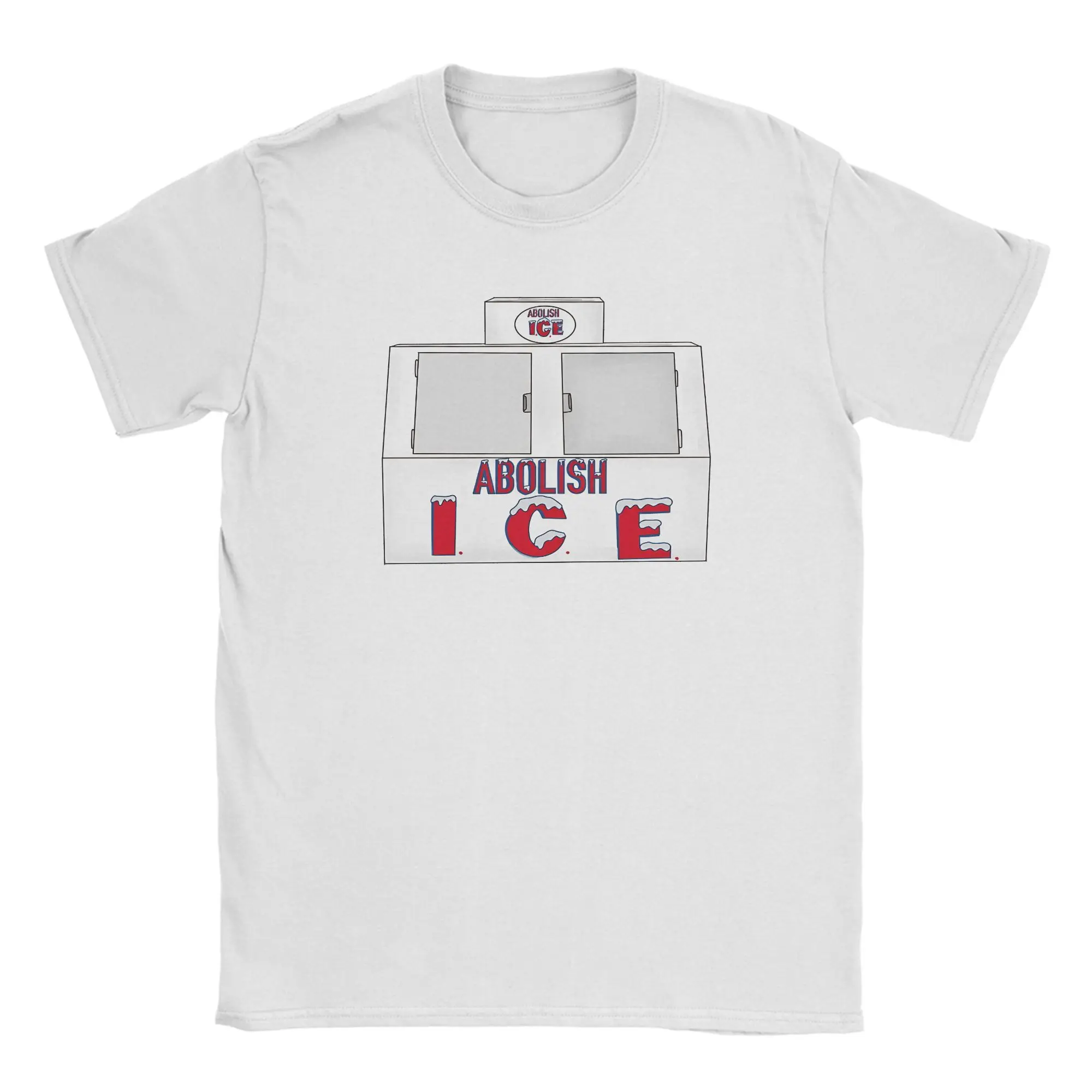 

Funny Abolish ICE (16) T-Shirt Men Round Neck Cotton T Shirt Short Sleeve Tee Shirt New Arrival Tops