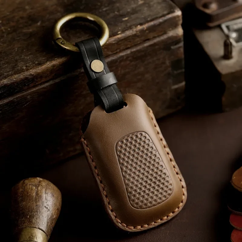 for Guangyang s350 s250 Motorcycle Key Cover Handmade Cowhide Leather Key Case 2024