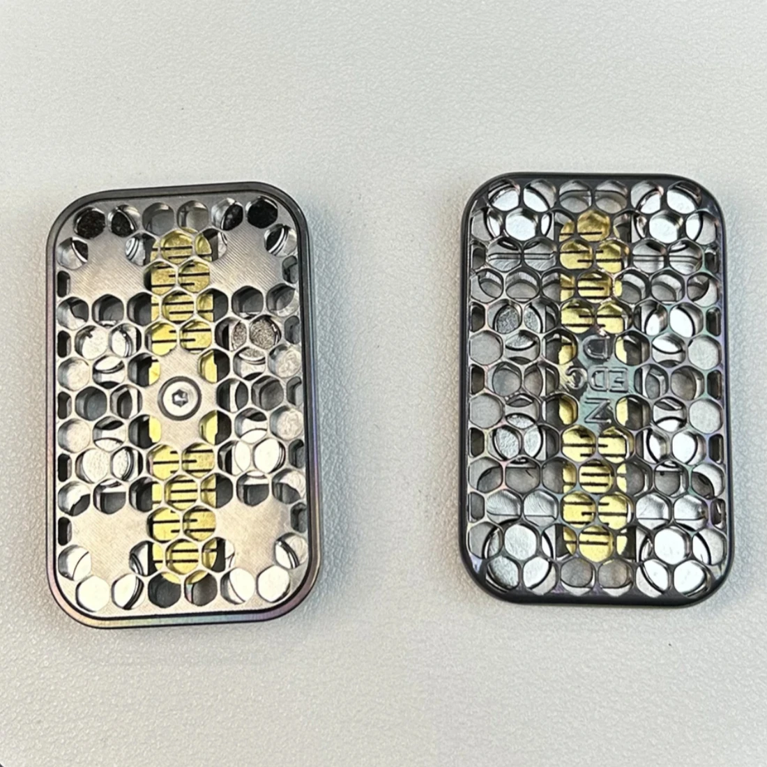 Fidget 슬라이더 스피너 중공 EDC 장난감 ADHD 성인을위한 티타늄 합금 안티 불안 감각 장난감 십대 여행 스트레스 릴리프