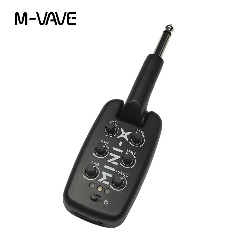 

M-VAVE MINI-X Effects Portable Headphone Amplifier for Guitar Bass Rechargeable Plug-In Amp with 9 Different Amplifier Tones
