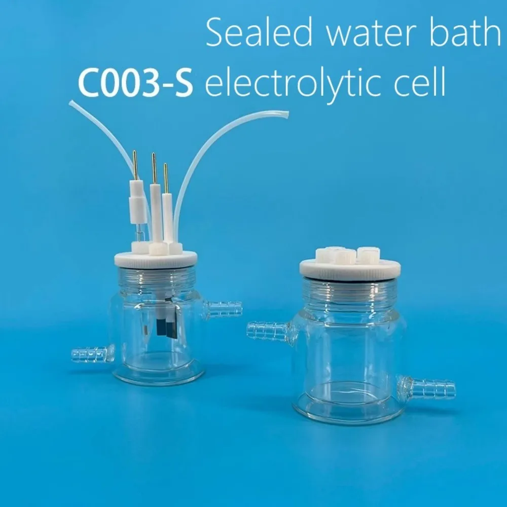 Electrochemical Laboratory C003-S Controllable Temperature Water Bath Sealed Electrolytic Cell Double Layer Electrolytic Cell