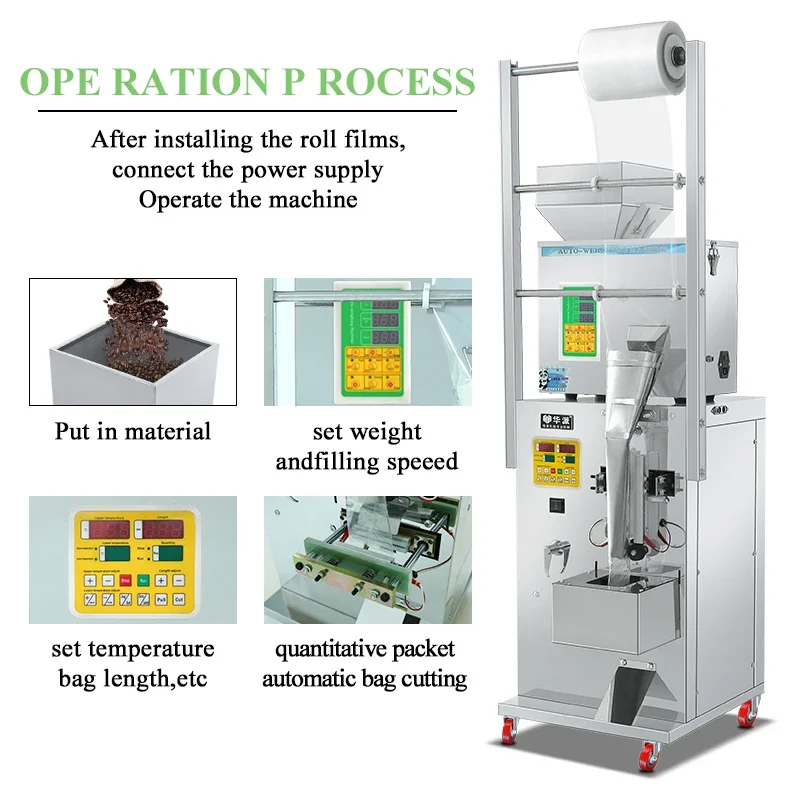Machine de remplissage et d'emballage de poudre, multifonctionnelle