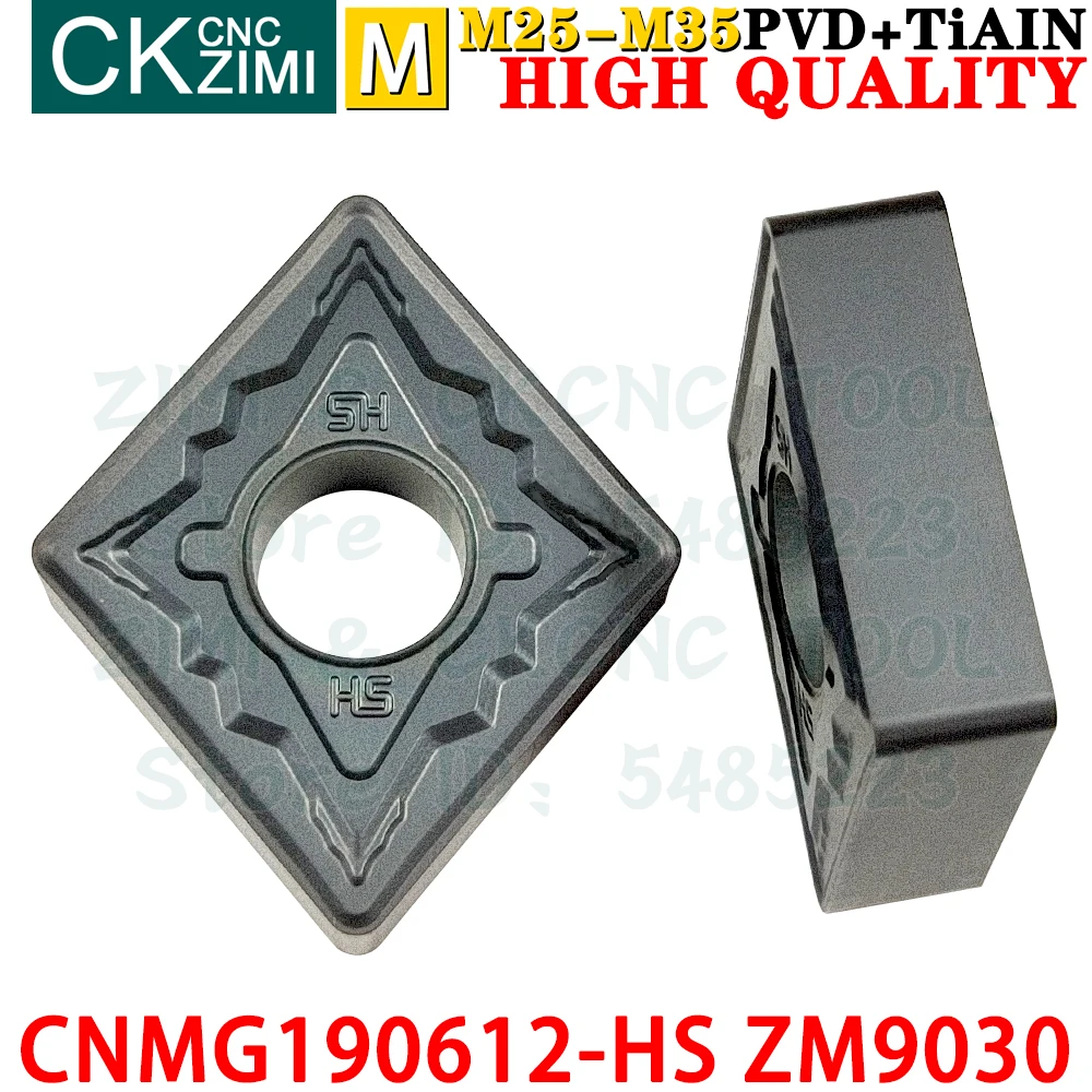 CNMG190612-HS ZM9030 CNMG 190612 HS ZM9030 Carbide Inserts External Turning Inserts Tools CNC metal lathe Turning cutter tools