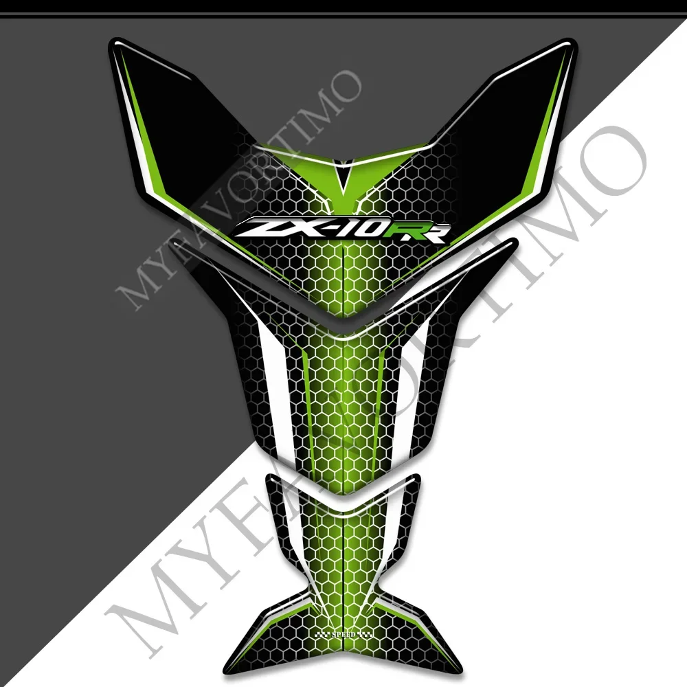 Naklejki z logo z emblematem do Kawasaki Ninja ZX-10RR ZX10RR ZX 10RR Tank Pad 2016 2017 2018 2019 2020 2021