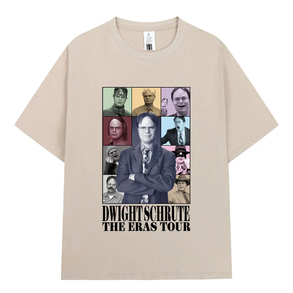 Dwight Schrute The Eras Tour Michael Scott Homage The Office T-shirt Men Women Cotton Casual Short Sleeve T-Shirts Streetwear