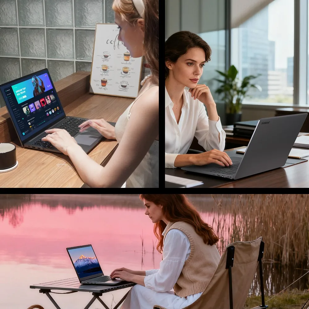 كمبيوتر محمول Ninkear A16 Pro، شاشة IPS 16 بوصة 2560*1600 120 هرتز، AMD Ryzen 7 8745HS 8 Cores Max 4.9 جيجا هرتز، 32 جيجا بايت DDR5 RAM 2 تيرابايت SSD، WiFi 6