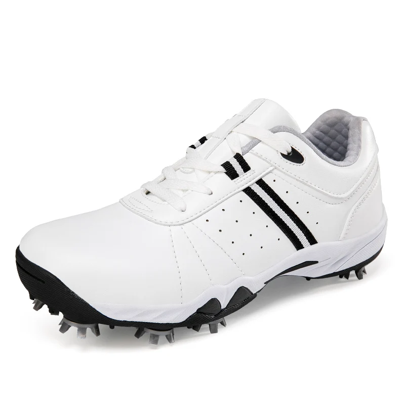 Men Women Sport Golf Shoes Outdoor Ladies Fashion Leather Walking Sneakers Black White Man Professional Golf Shoes Plus Size