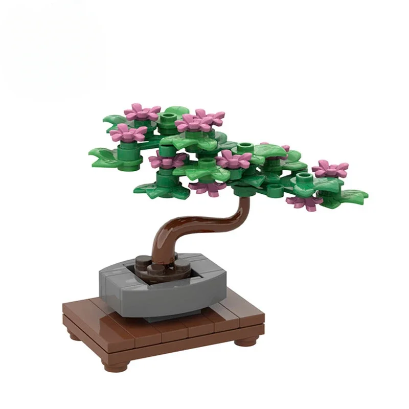 Creative Green Bush ดอกไม้หญ้าพืชบอนไซบล็อกอาคาร MOC Mini Plant บ้านเครื่องประดับ DIY เด็กปริศนาของเล่นของขวัญวันเกิด