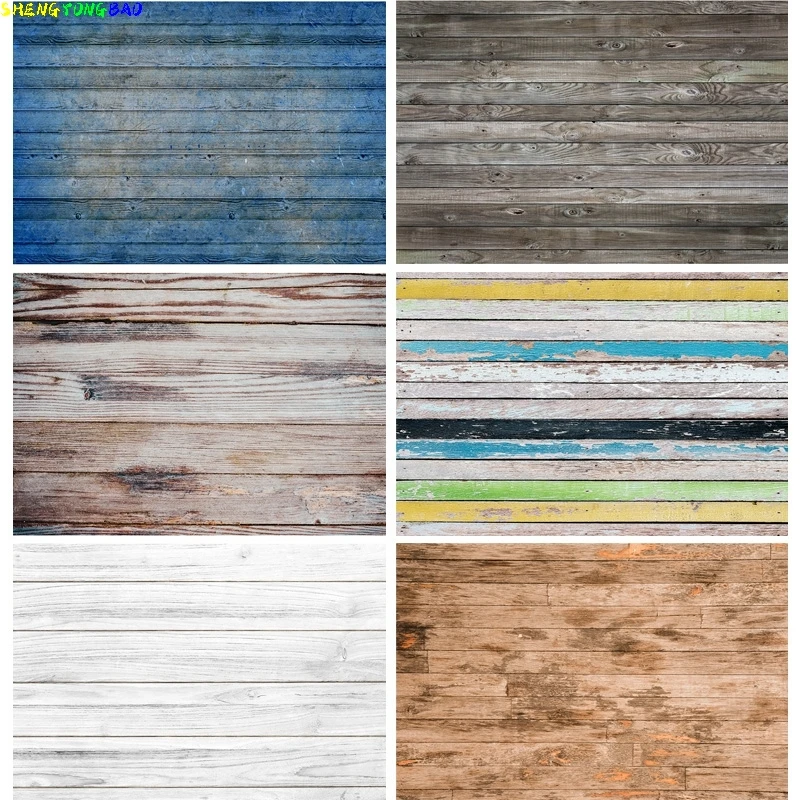 

Vinyl Retro Wooden Floor Children Baby Portrait Photography Backdrops For Photo Studio Background Props 21912 NNL-03