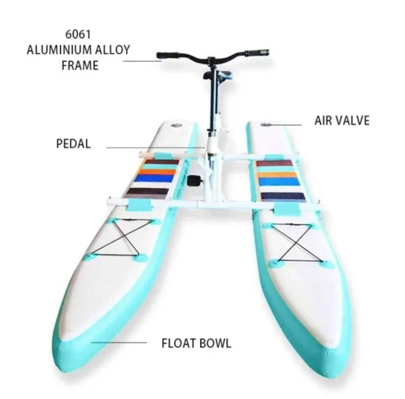 

Popular Product Sup Water Pedal Boat Inflatable Pontoon Touring Fishing Kayak Sea Bicycle For Sport Fun