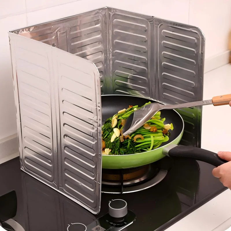 Oil Splatter Guard Grease Splatter Screen for Frying Splatter Guard Stainless Steel Splatter Screen Gas Stove Oil Splash Guard
