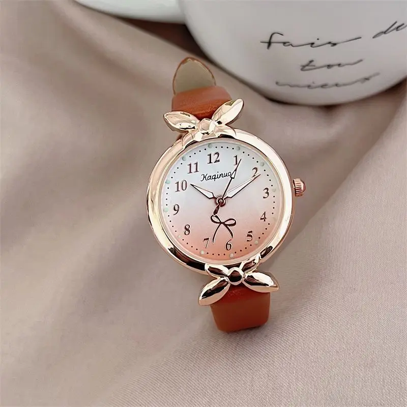 UTHAI CQ192 Bowknot Gradient Color Women's Quartz Watch Minimalist Style Fashion Casual Versatile Girls' Watch