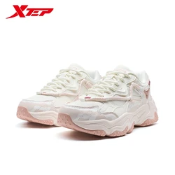 Xtep Volcano Women Casual Shoes 2025 Spring Comfortable Wrapping Lightweight Mesh Retro Urban Outdoor Sport Shoes 975118320052