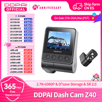 DDPAI Dash Cam Z40 Dual Car Camera Recorder 1944P HD Front and Rear GPS Wifi Car DVR 24H Parking Protector D²save Storage