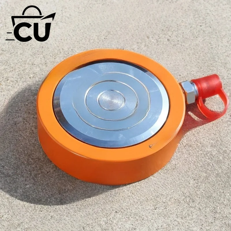Ultra Thin Hydraulic Jack, Single Acting Low Profile Cylinder for Bridge Lifting, Electric Manual Separation Jack