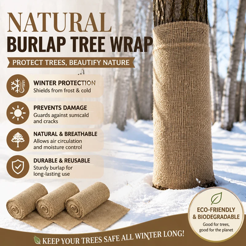 Alpilleira Tree Trunk Cover for Winter Garden Protective Wrap for Outdoor Trees Insulating Frost Blanket for Weather Plant Care