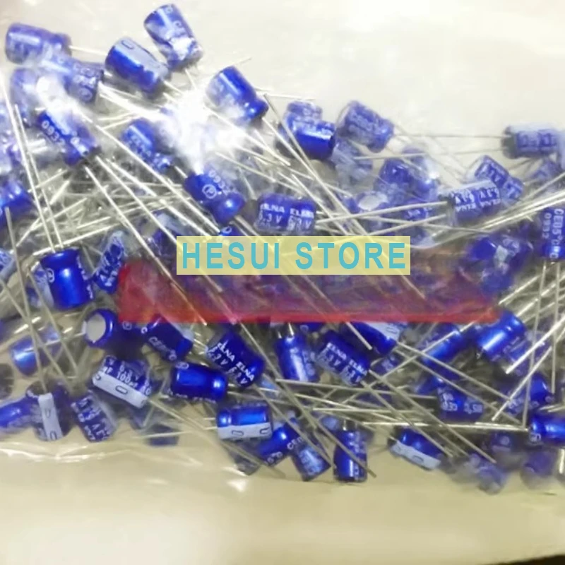 10PcsELNA Audio Audiophile Electrolytic Capacitor 6.3V100UF 5X7 RC2 Blue Robe 100UF