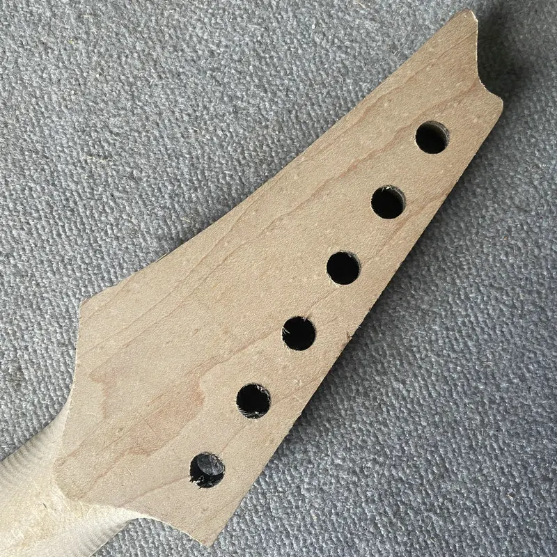 JN274 Esdoorn Echt Ibanez 6 Snarige ST Elektrische Gitaar Hals 24 Frets 564 MM Korte Schalen Geen Verf Geen frets Onvoltooide DIY Deel