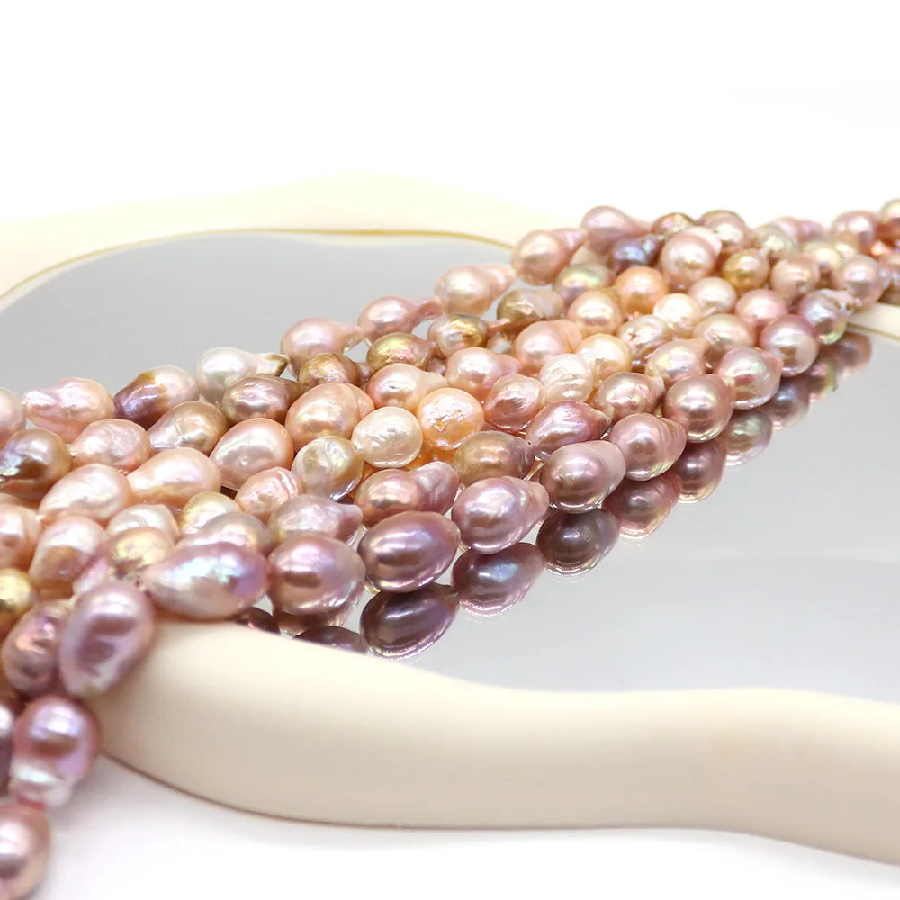 

Purple Natural Edison Pearl Tail Beads Irregular Baroque Straight Hole Diy Beads for DIY Bracelet Necklace Jewelry Making Gifts
