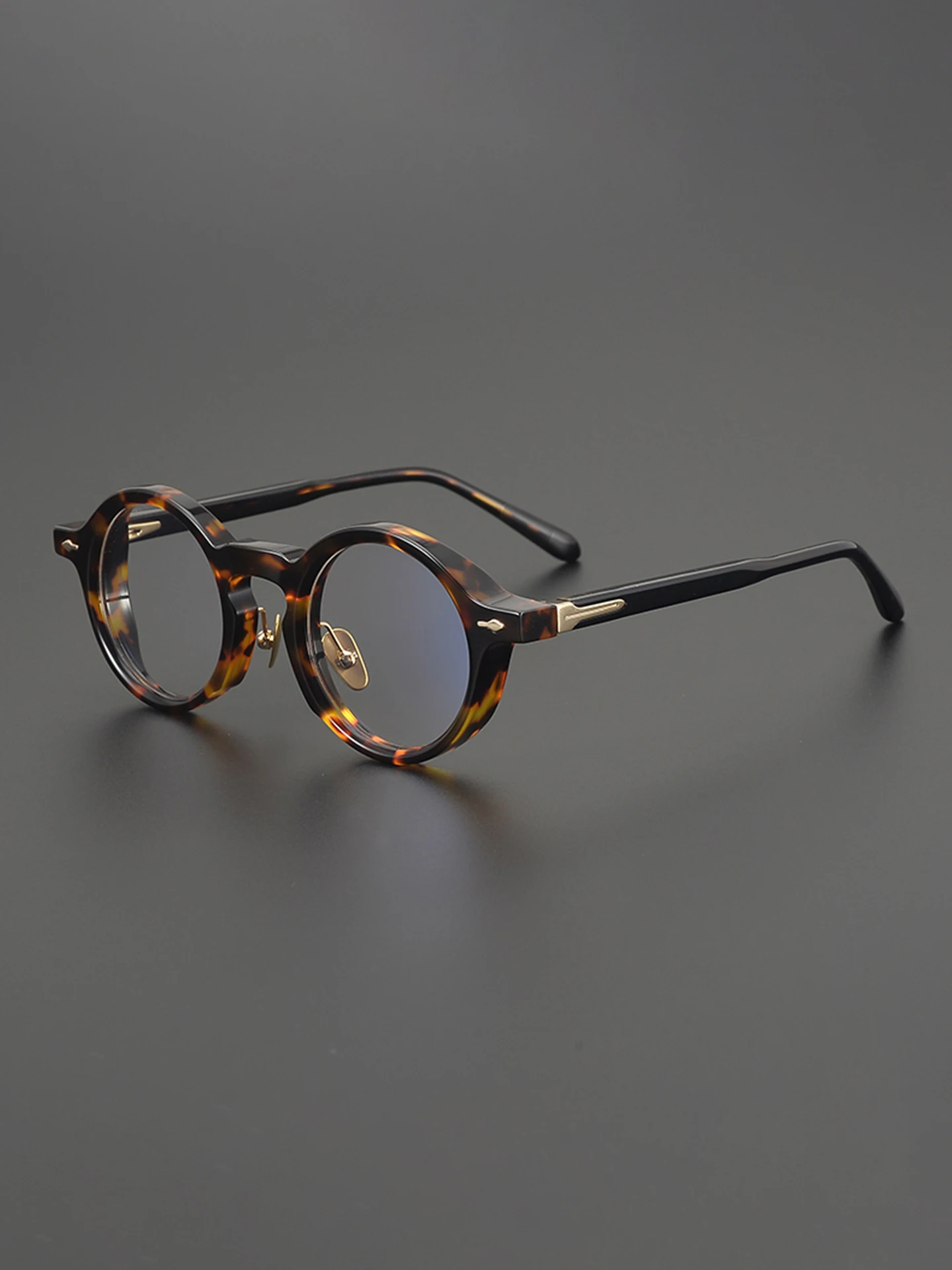 

Designer Luxury Brand Glasses Frame Round Men Myopia Reading Eyewear Women Acetate Retro Optical Prescription Custom Eyeglasses
