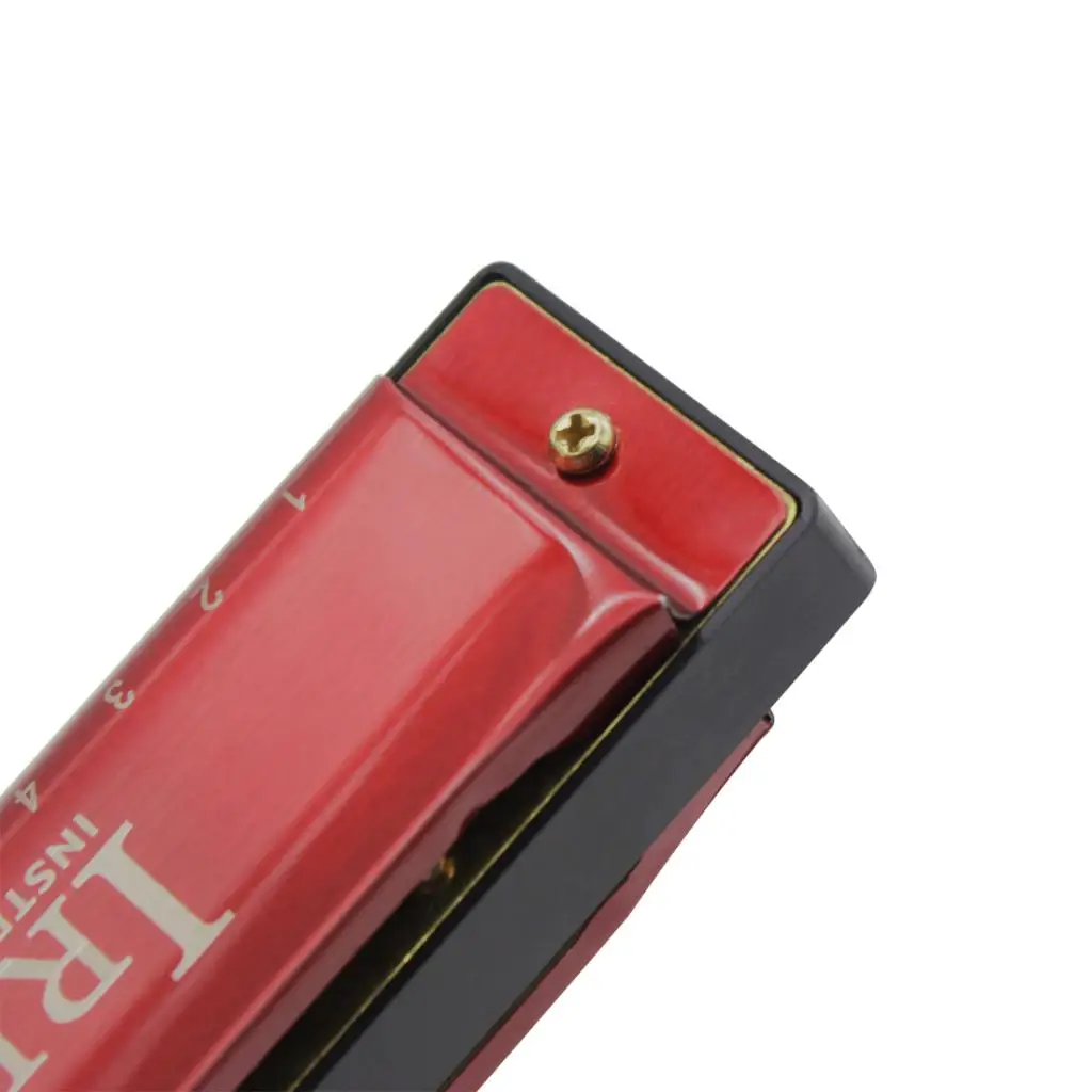 10 Hole Tremolo Mouth Organ Key of G Copper Construction ABS Comb Stable Base Pocket Harp Harmonica for Study and Hobby