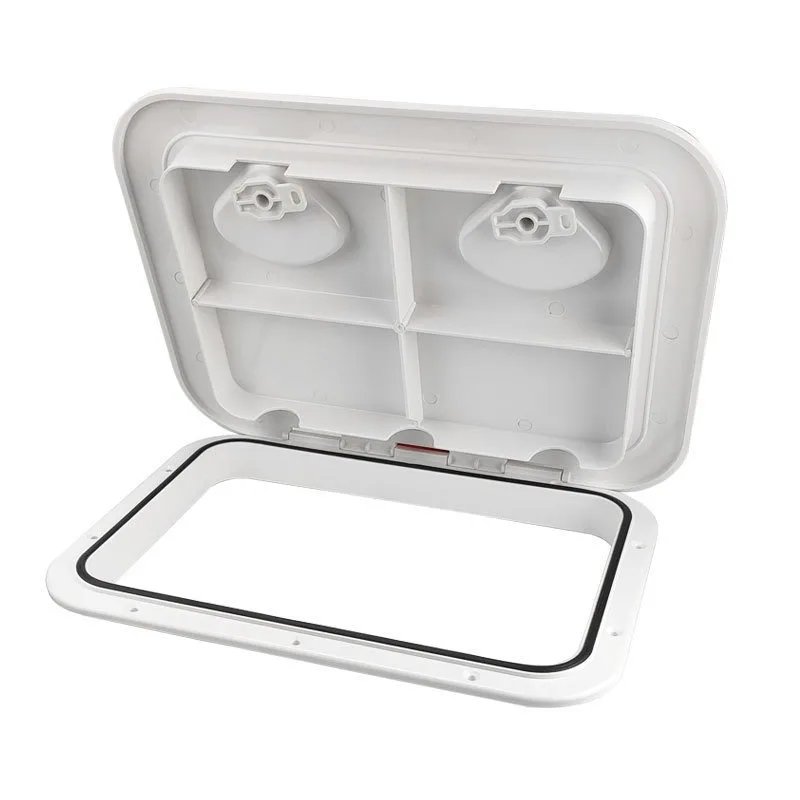 Watertight Rectangular Nylon Access Hatch Cover, Non-slip Inspection Deck Plate Multi Sizes Marine Hardware for Yacht Boat