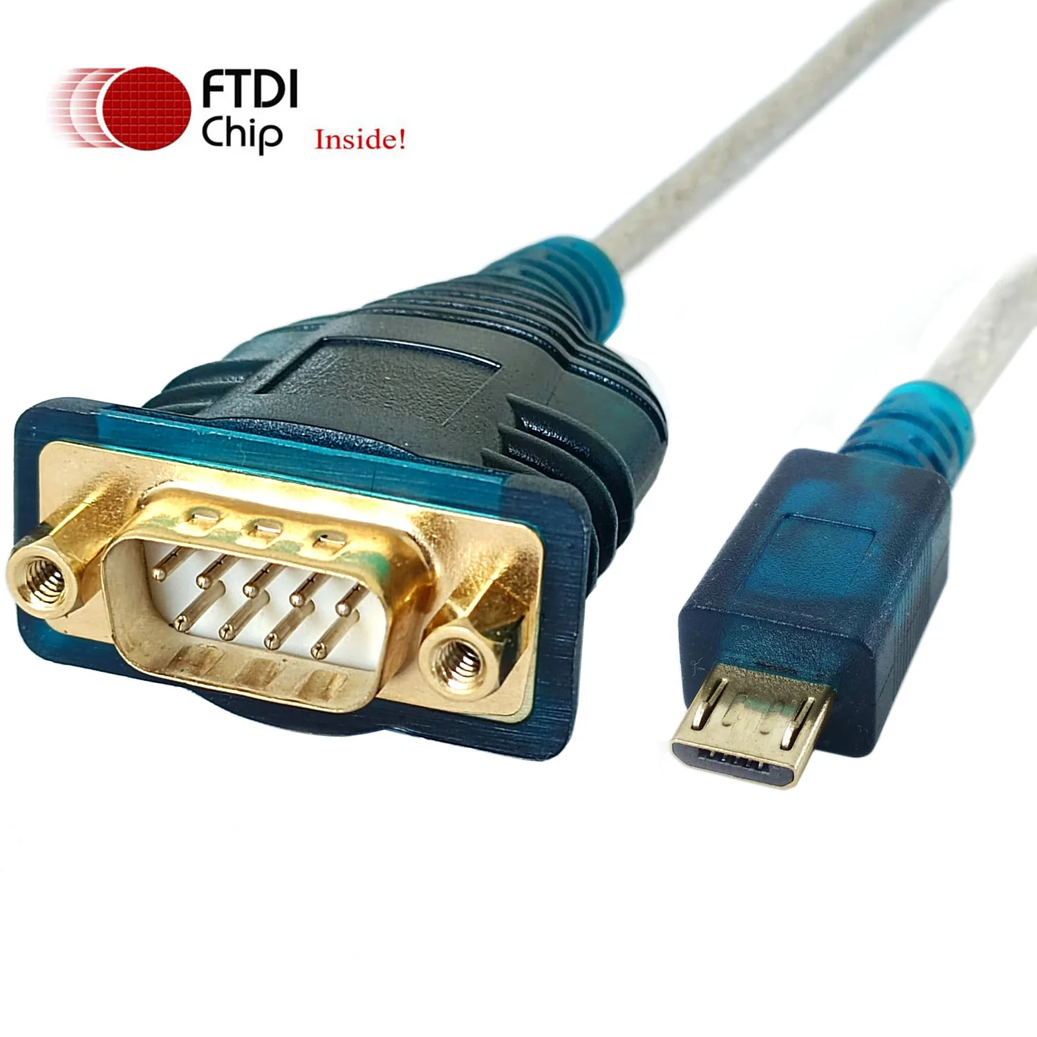 FTDI Serial Cable Micro USB to RS232 Adapter Cable FT232R Chip for Mobile Phone Cellular