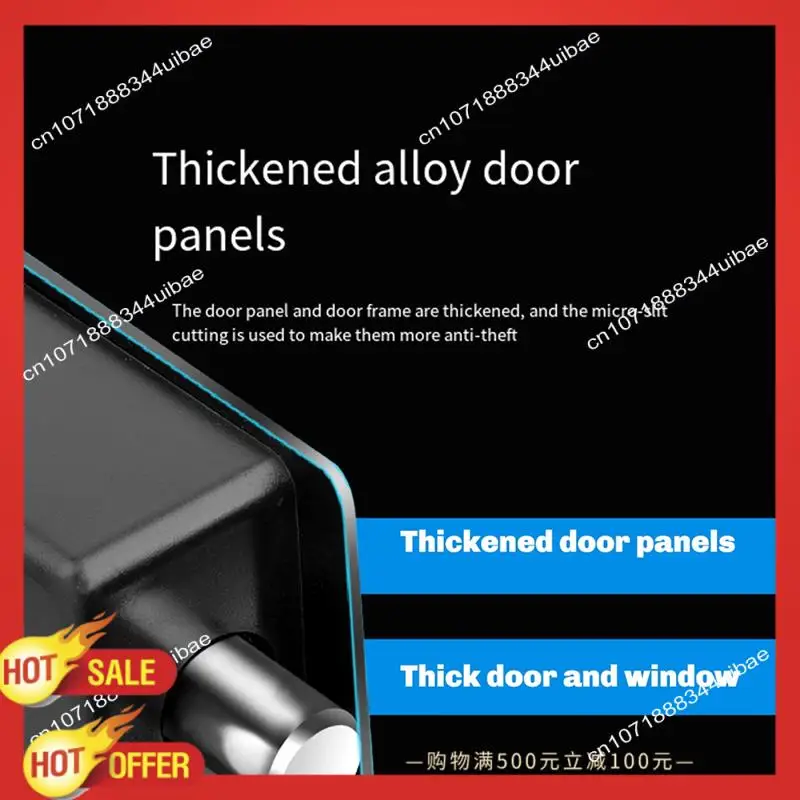 B47C صندوق الأمان الرقمي آمن للنقود خزنة إلكترونية خزائن صندوق النقود جدار آمن حصالة الحائط Foroffice Hotel