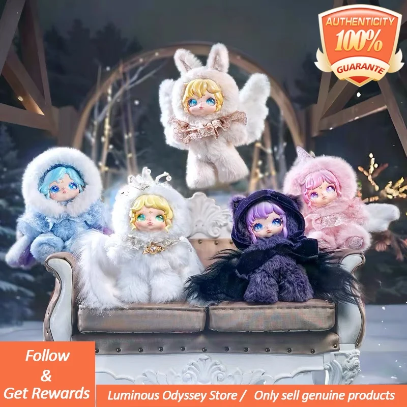 

Подлинная виниловая плюшевая слепая коробка Dumia Snow Trace Secret Series Bjdbjd, милая кукла Арии, подвижная фигурка куклы, сумка, подвесной подарок